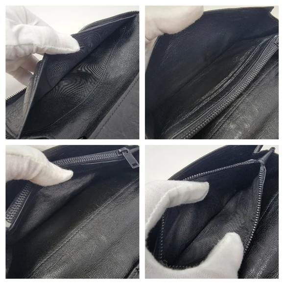 Saint Laurent YSL Organizer Croc Embossed Zippy Long Wallet - Picture 9 of 10